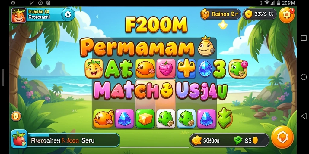 Tampilan menarik dari gameplay F200M yang seru dan menantang.