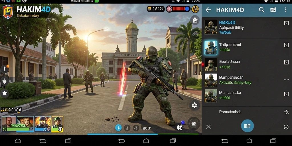 Screenshot utama HAKIM4D menampilkan antarmuka pengguna yang ramah dan fitur penting.