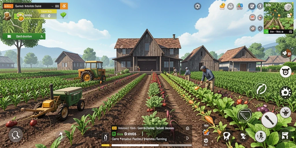 Gameplay seru dan menarik dari IDPKING saat bertani.