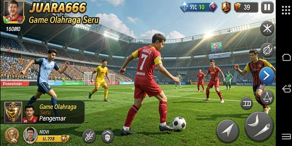 Tampilan seru gameplay JUARA666 dengan berbagai cabang olahraga.
