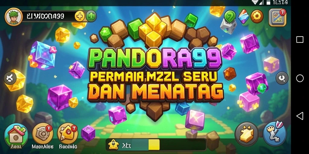 Screenshot gameplay PANDORA99 menampilkan tantangan puzzle yang menarik.
