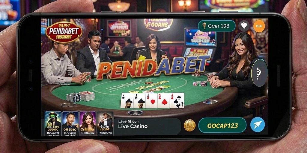 Grafik permainan Live Casino yang menarik dan interaktif di PENIDABET.