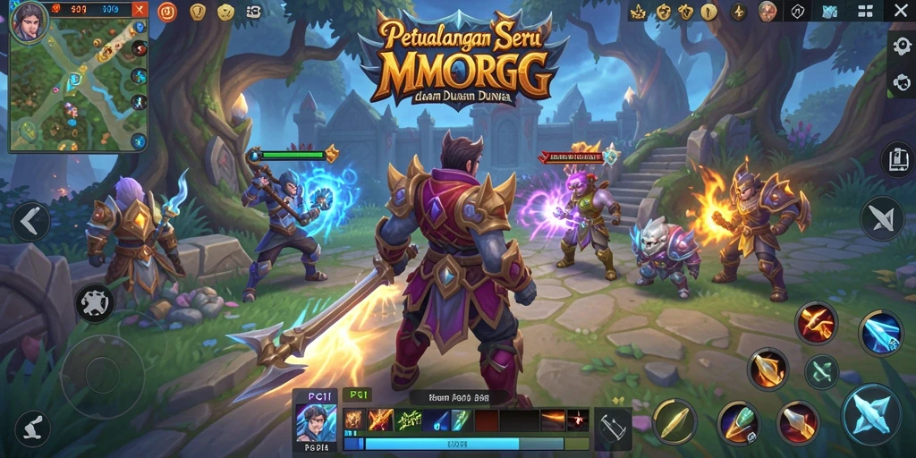 Screenshot utama PG11 menampilkan aksi seru dalam dunia MMORPG.
