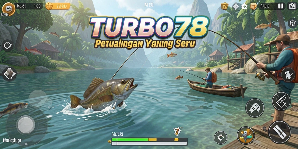Tampilan menarik dari gameplay memancing di TURBO78.
