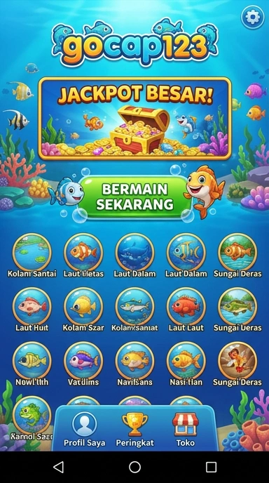 Tampilan utama aplikasi gocap123 yang menarik dan user-friendly.